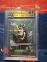One Piece Karte Dracule Mihawk Beckett 9.5 Gem Mint graded