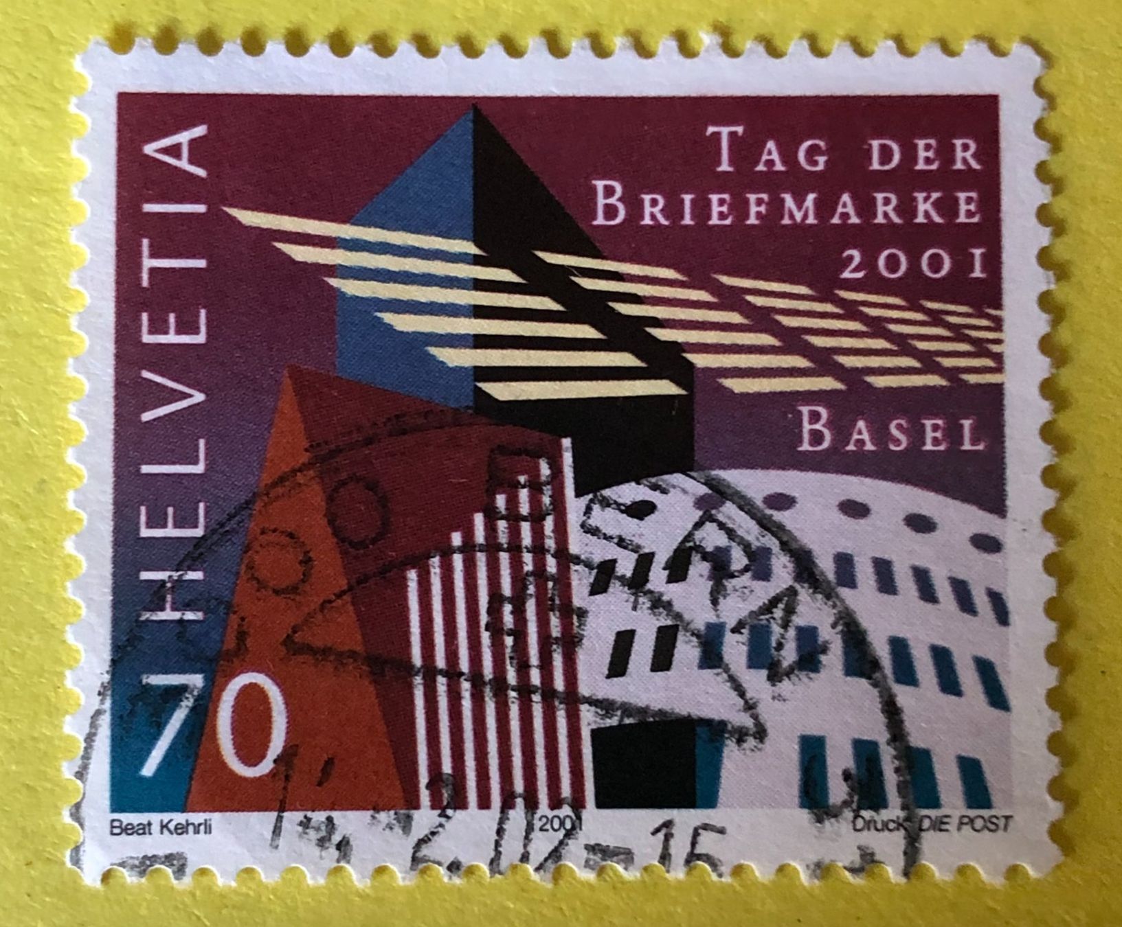 Tutti i francobolli: Nr.1038 GESTEMPELT Moderne Architektur in Basel 2001    – Usato da Aarau venduto da Billa007