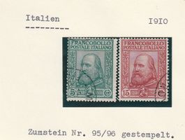 Italien - 1910-Serie gestempelt
