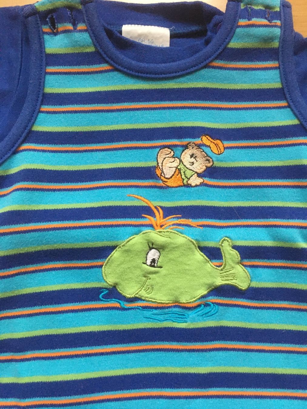 Pyjamas & Ähnliches: Strampler mit T-Shirt Wal Gr.56 Neuwertig – Neu (gemäss Beschreibung) aus Kleinlützel von jeannie5 1
