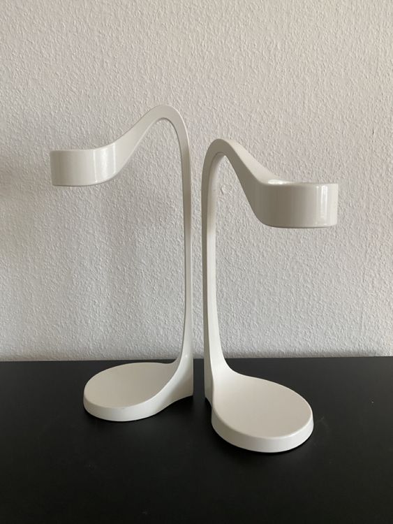 IKEA JATTEVIKTIG Kerzenständer Paar Weiss Kaufen auf Ricardo
