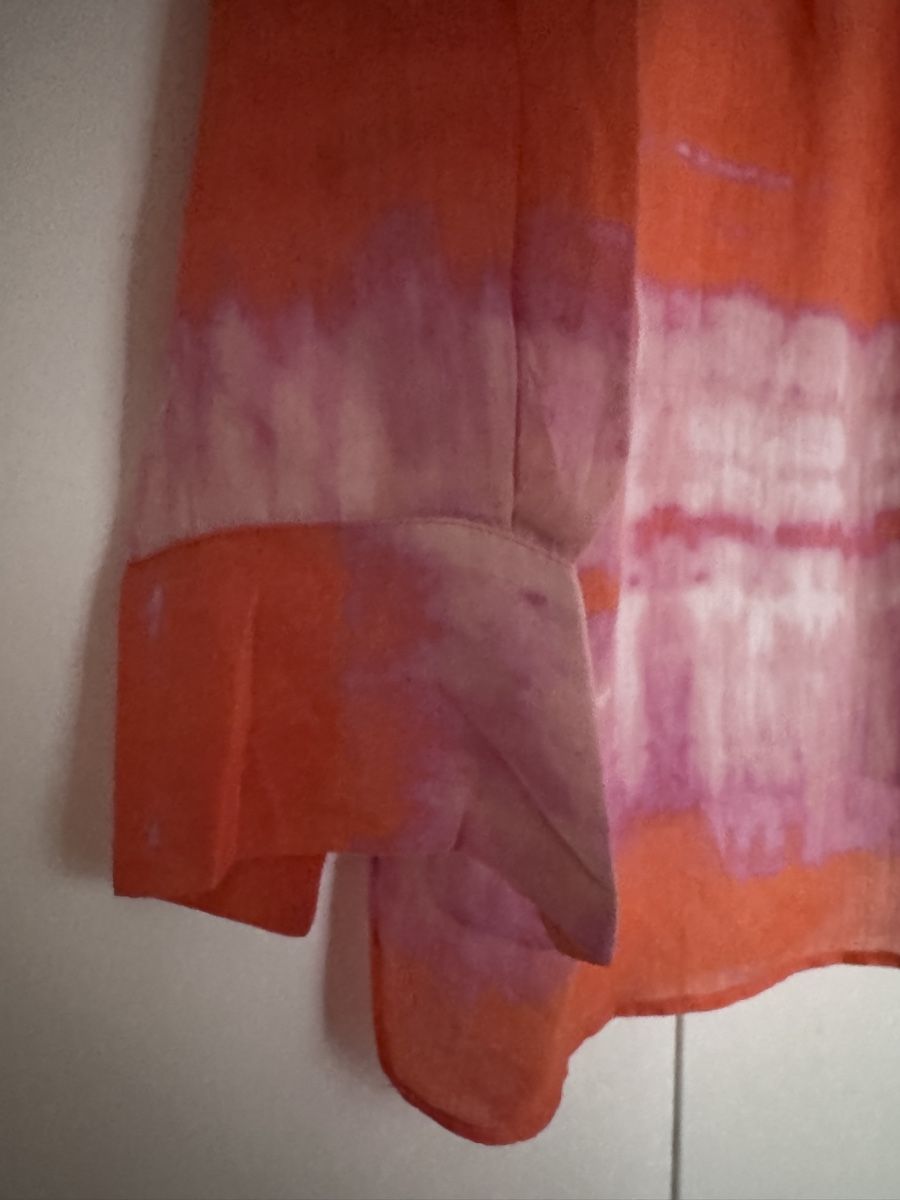 Massimo Dutti Camicette: Massimo Dutti Bluse orange lila Batikmuster Grösse 36 – Usato da Zürich venduto da jlnhrd 2