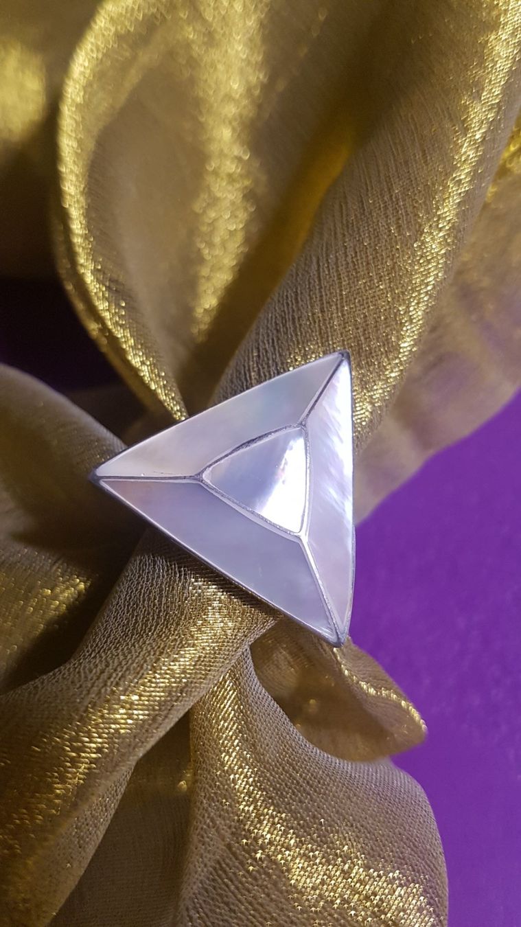 Anelli: Schöner Ring echtes Silber bezaubernder Perlmutt 17 mm plus – Nuovo (secondo la descrizione) da Basel venduto da ivoli 4