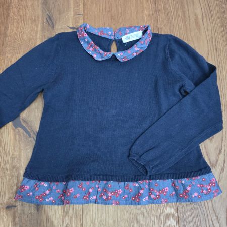 H&M Pullover dunkelblau Grösse 110/116 gebrauchter Zustand