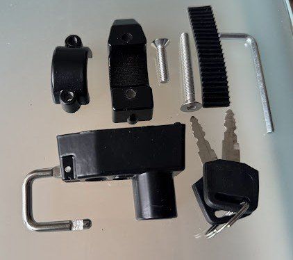Schlösser: Helm Sichern am Velo / Töff Diebstalsicher Abschliessen – Neu und originalverpackt aus Neuenkirch von JCQ 6