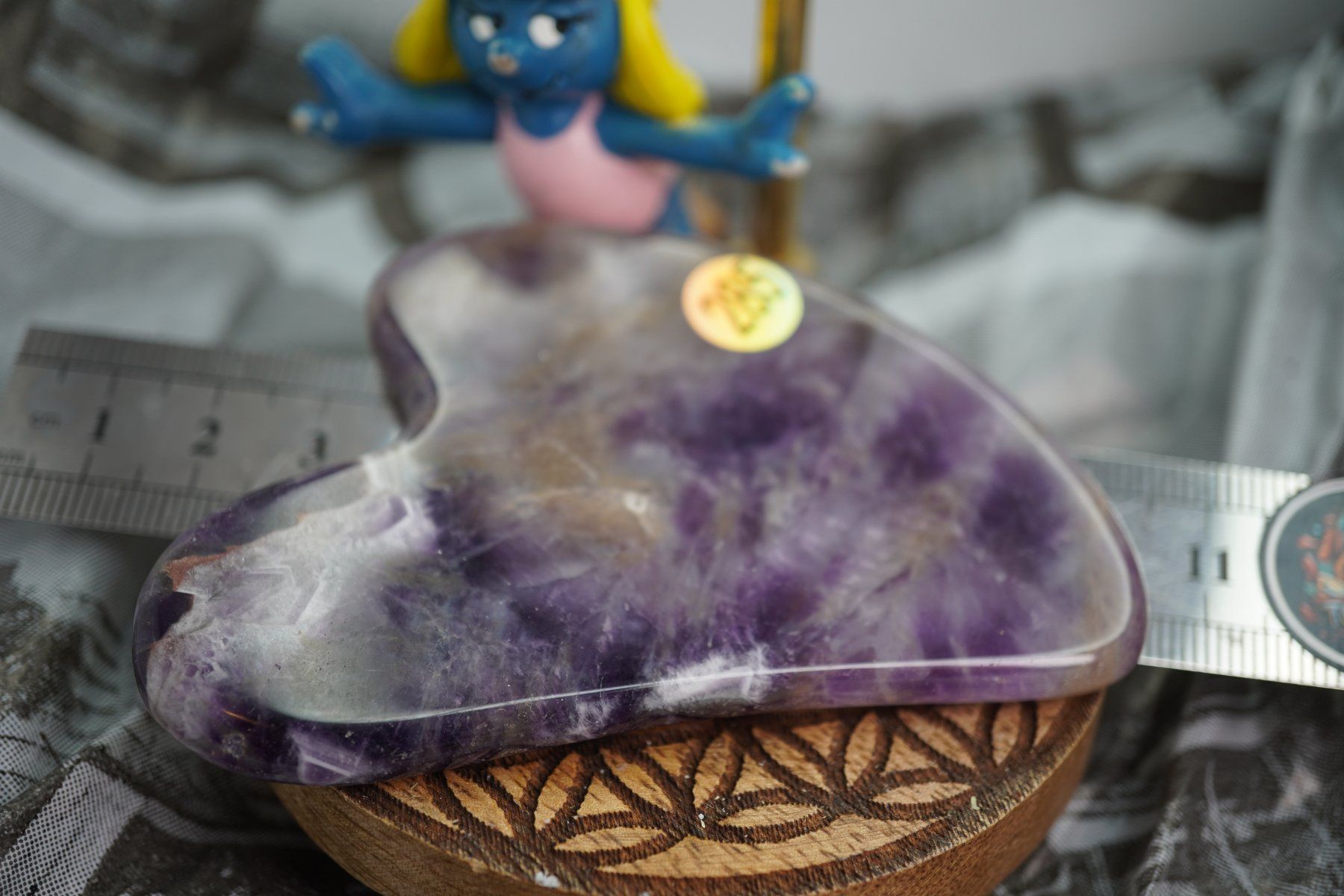Minerali & Pietre curative: Gua Sha Massage-Stein Ametrin   ab 1.- – Nuovo e nell'imballaggio originale da Eschenbach SG venduto da topstone 2