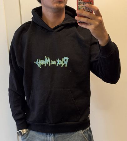 Sweat à capuche noir Rick and Morty taille M bon état