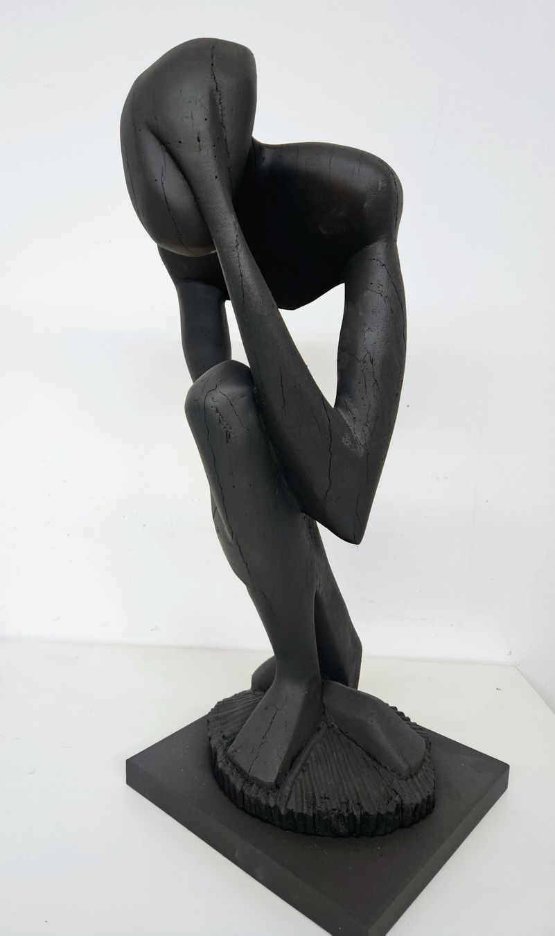 Sculture & Statue: HOLZSKULPTUR "DER DENKER" – Usato da Rieden AG venduto da mar_97nb 1