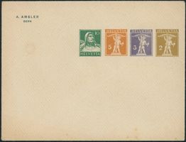 1921 - Privatganzsache - Brief - Tellknabe - Tellbrustbild