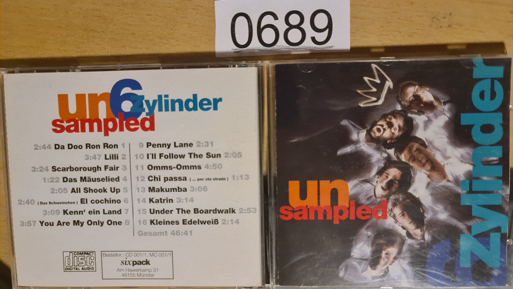CD: Un6zylinder "sampled" CD Top Zustand – Usato da Dintikon venduto da Vexi