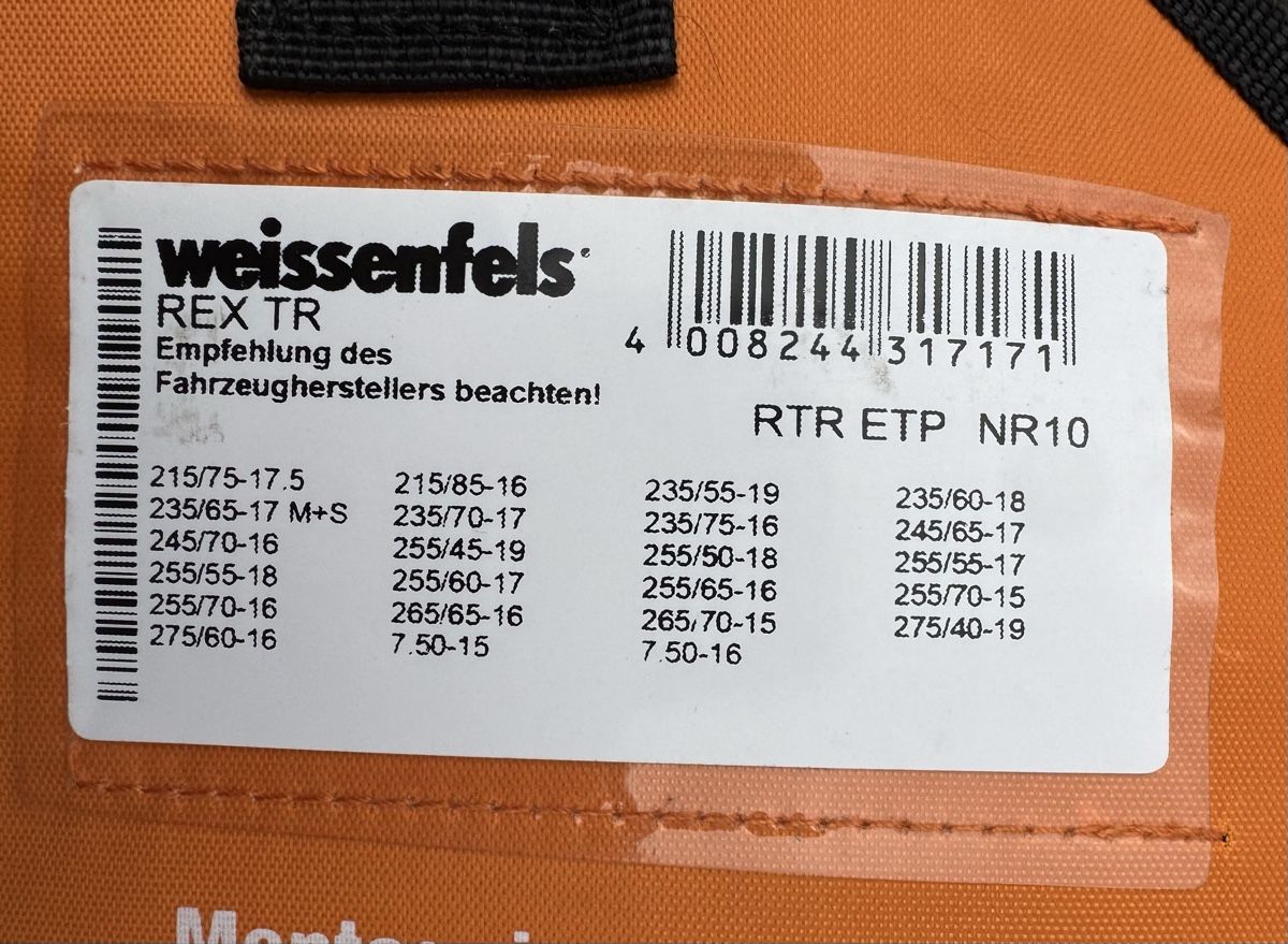 Weissenfels Catene da neve: Schneeketten Nr. 10 – Nuovo (secondo la descrizione) da Degersheim venduto da Goegs1 2