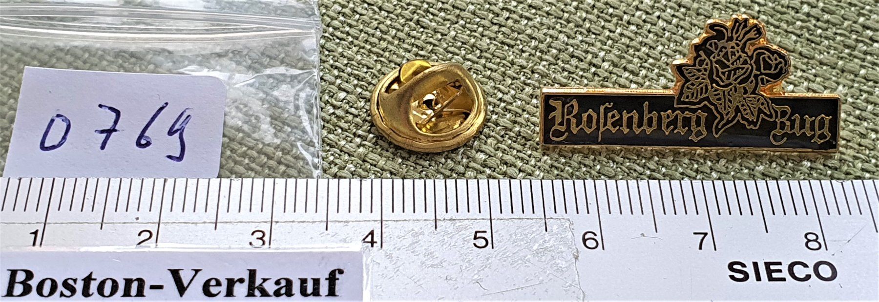 Plaketten & Abzeichen: O769 - Pin Rotenberg oder Rosenberg Burg – Gebraucht aus Reinach BL von Boston-Verkauf 1
