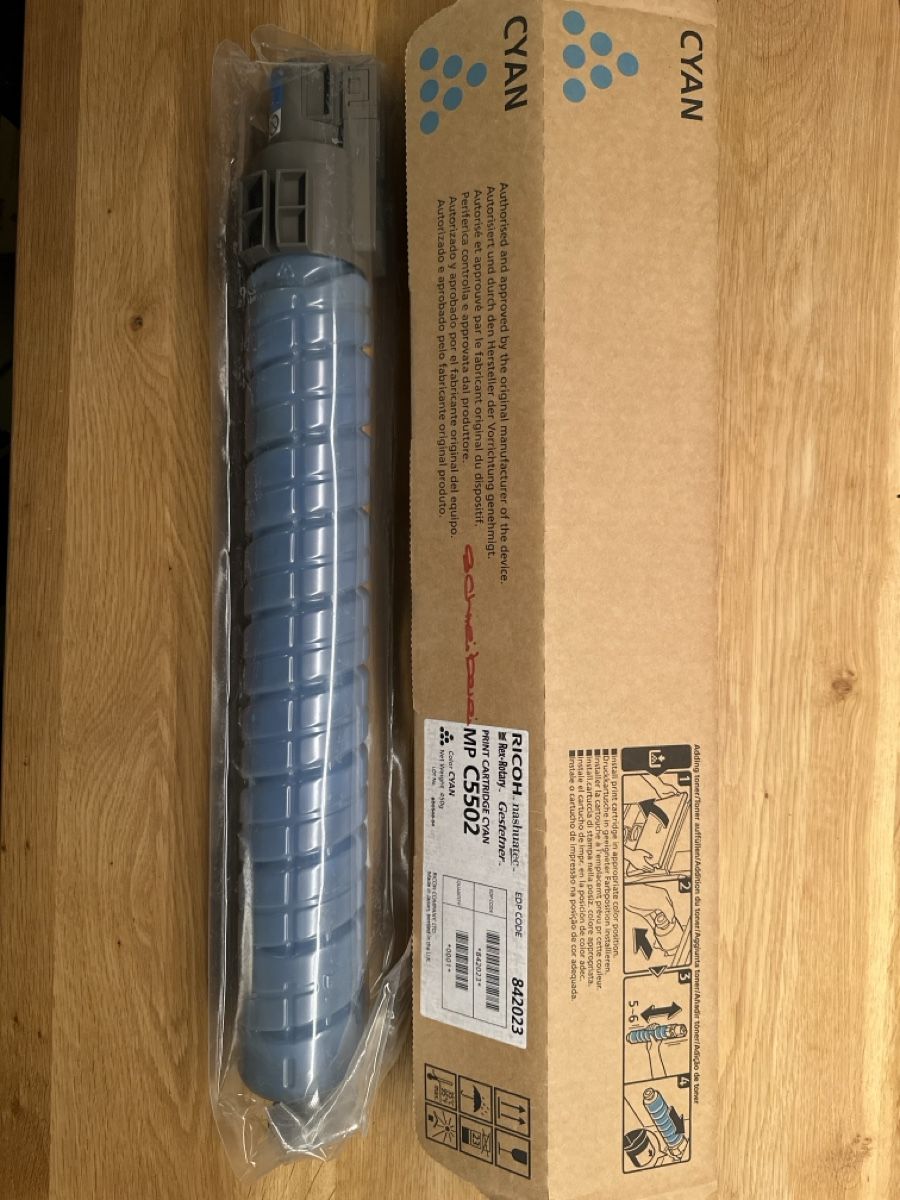 Ricoh Cartucce per stampanti & toner: Toner Cyan – Nuovo e nell'imballaggio originale da Oberwangen b. Bern venduto da Audiofisch 1