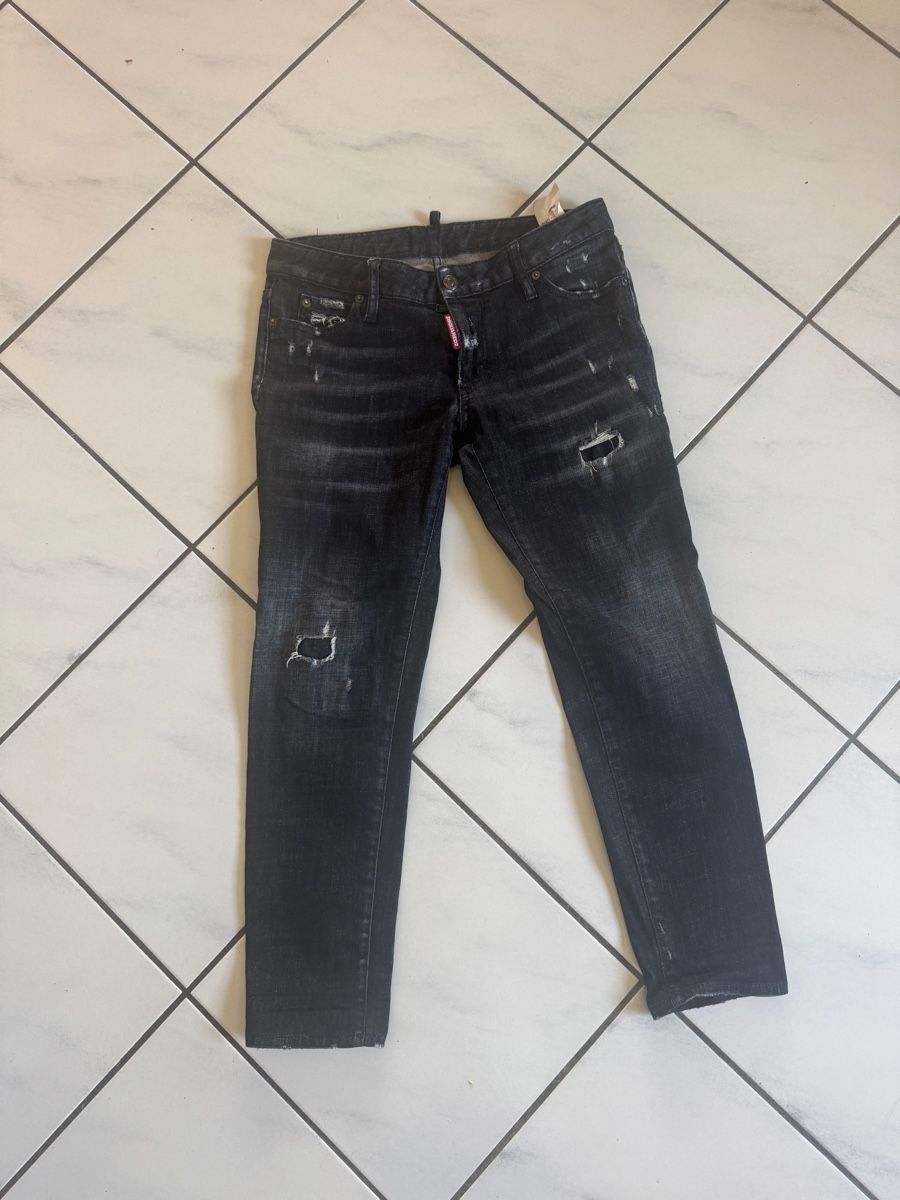 Dsquared2 Pantaloni: Jeans Dsquared2 noir délavé, taille 40 - Style Unique!  – Usato da Bern venduto da Picatcho 4