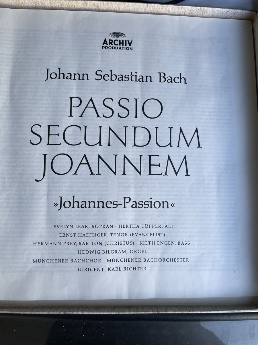Dischi in vinile: Schallplatten johanes Sebastian Bach – Usato da Ibach venduto da brunnen55 1
