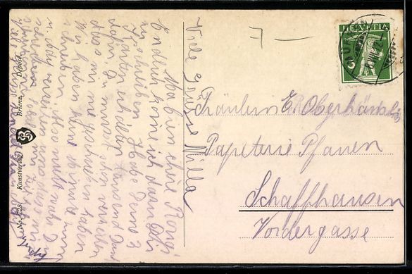 Cartoline postali: Mürren, Ortsansicht mit Eiger und Mönc – Usato da Berlin venduto da bartko-reher 1