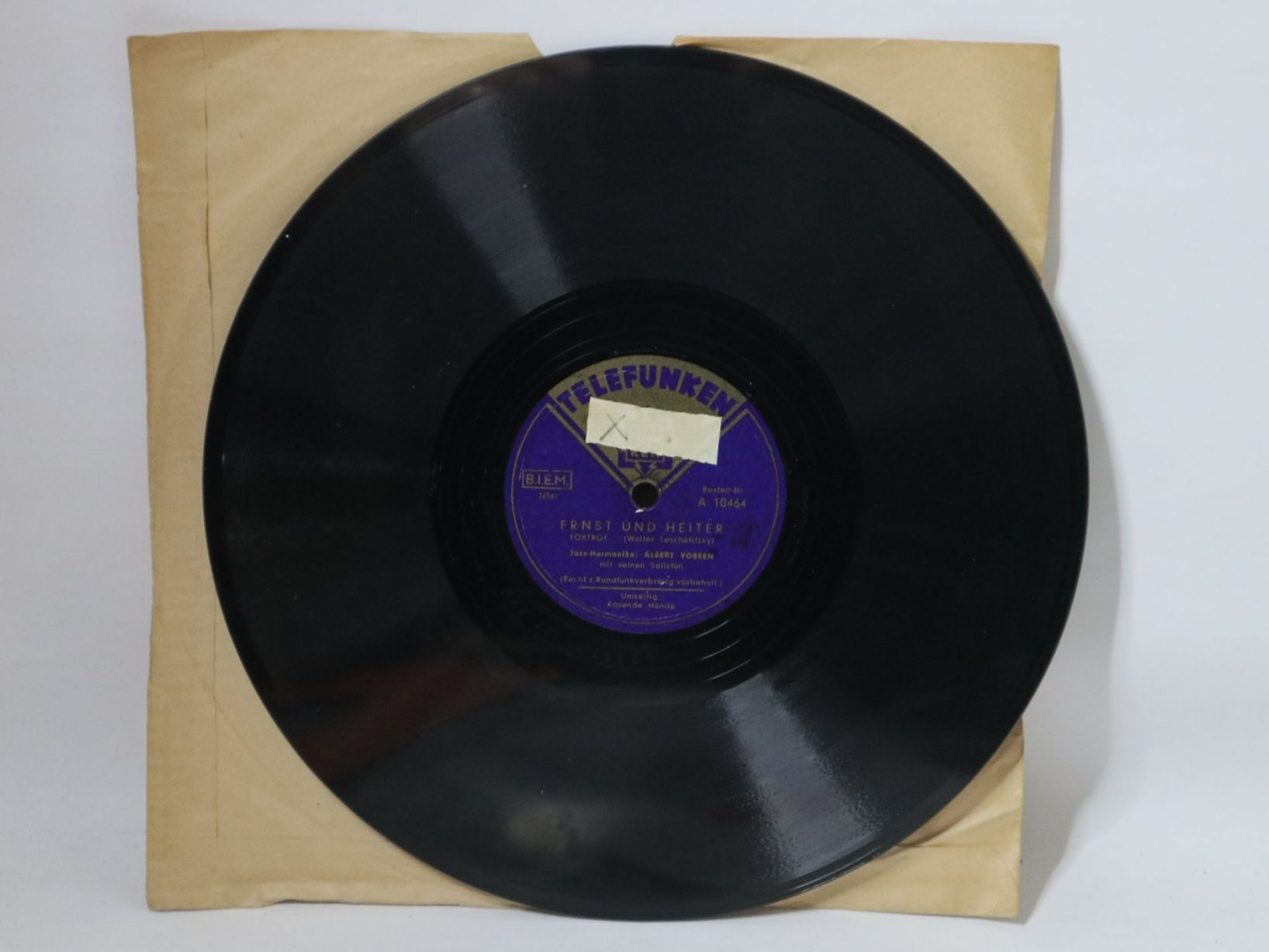 Dischi in vinile: Schellack Telefunken Swiss Made Albert Vossen Ernst + Heiter – Usato da Eschenbach SG venduto da Astalavista 3