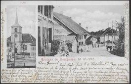 1902 DOMPIERRE Zweibild Ansicht interessant top ab 1.-