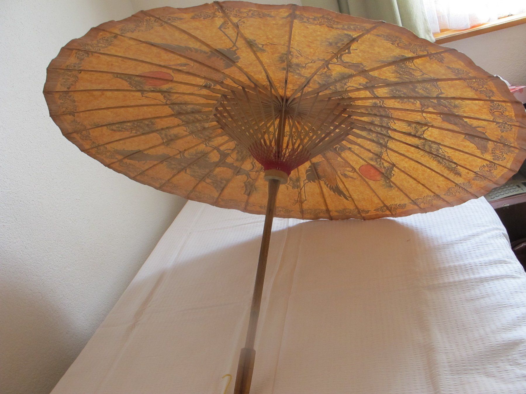 Ombrelloni: Antiker chinesischer Sonnenschirm, Papierschirm – Usato da Löhningen venduto da Chimae67 9