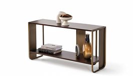 Konsolentisch SOFFI  Eleganter Holz/Edelstahl Beistelltis