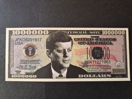 USA Fantaisie 1.000.000 dollars Kennedy