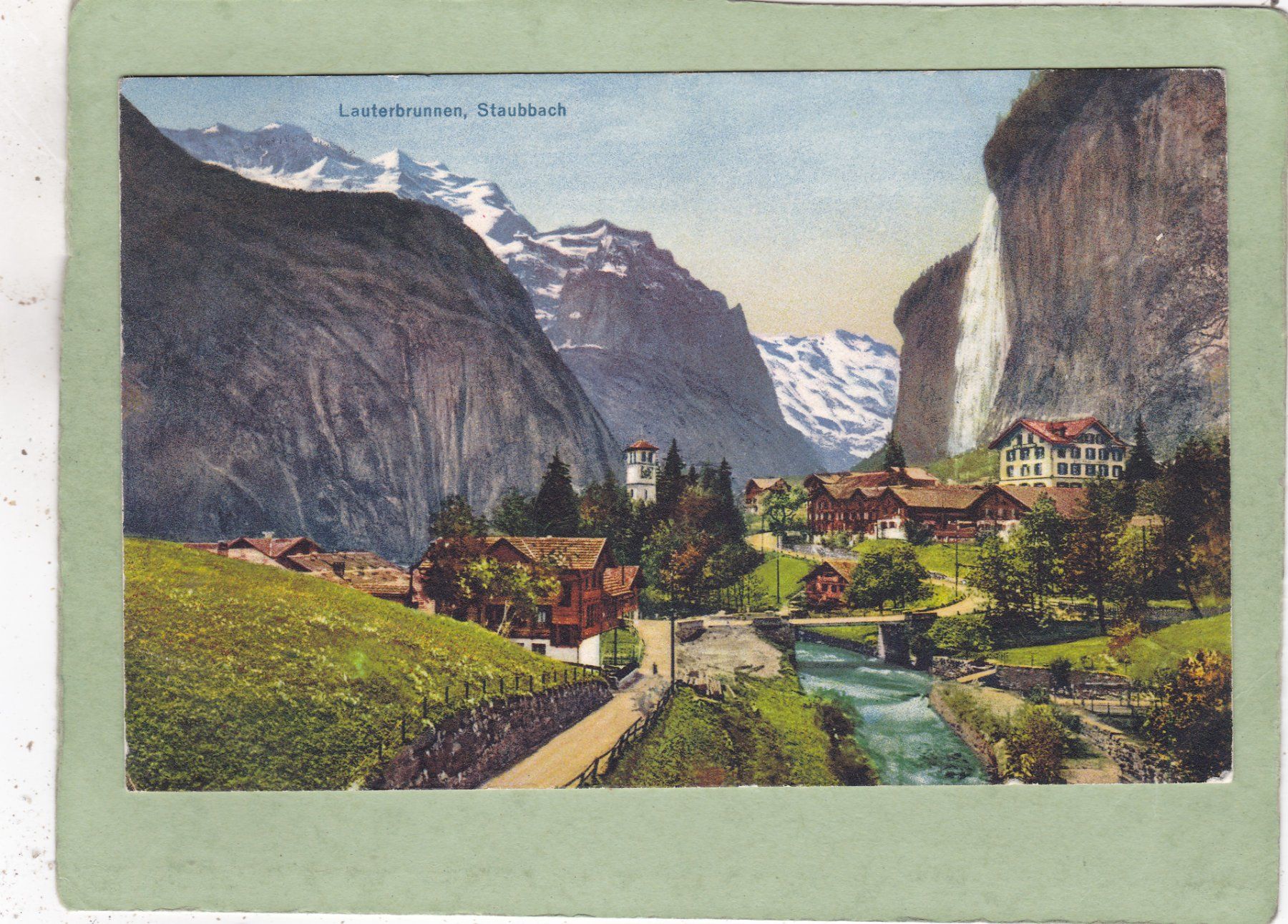 Ansichtskarten: Lauterbrunnen Staubbach 1935 – Gebraucht aus Herisau von Lisegrat2008