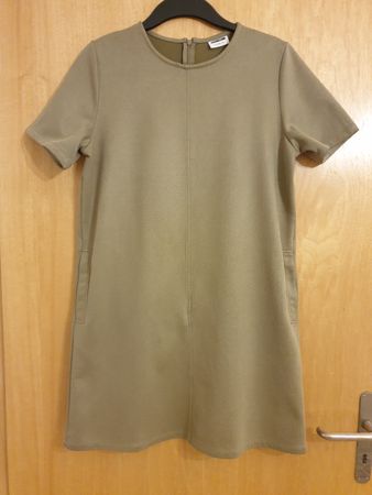 Robe courte, S, olive, 90%polyester, excellent état