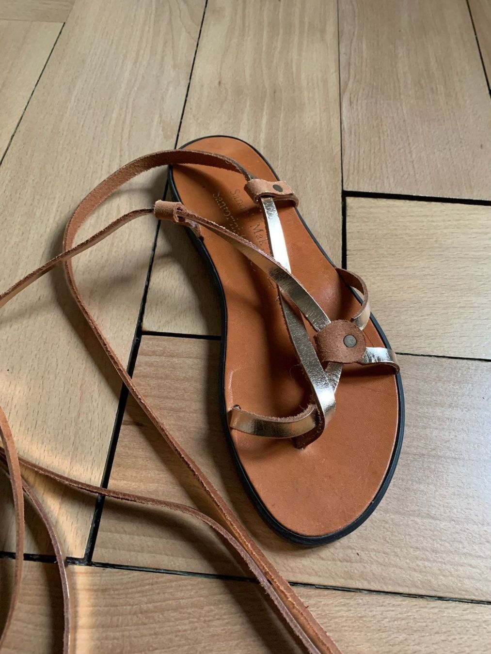 Damenschuhe: ARGI V - Leder Römersandale braun 37 – Gebraucht aus Zürich von Diazaio 1
