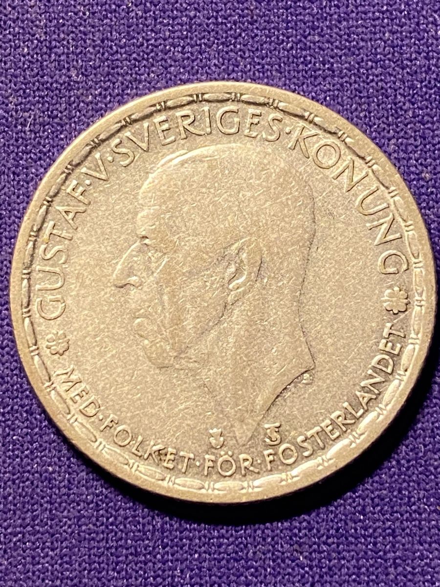 Tutti le monete: Suède, 1 Couronne 1949 argent – Usato da Corsier-sur-Vevey venduto da Ginoarturo