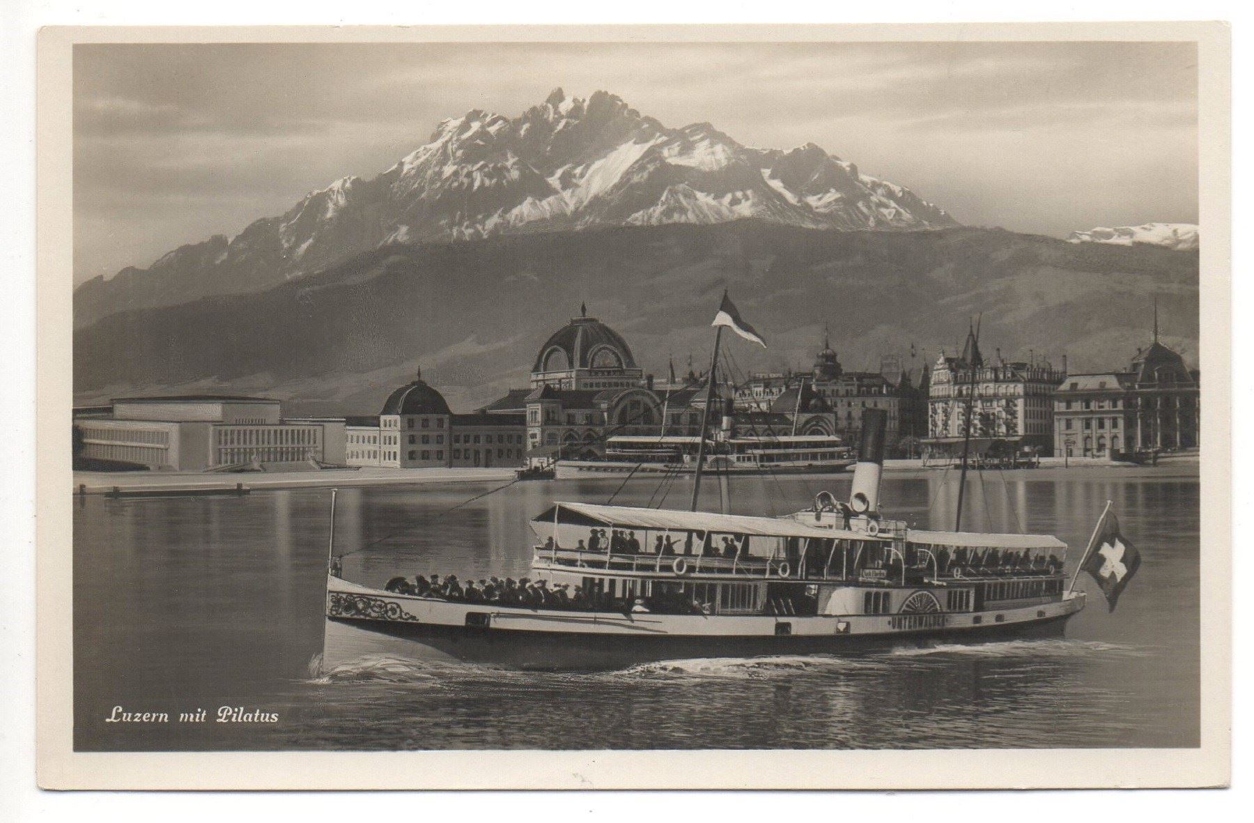 Cartoline postali: LUZERN Museum - Dampfschiff Unterwalden – Nuovo (secondo la descrizione) da Jona venduto da philajona