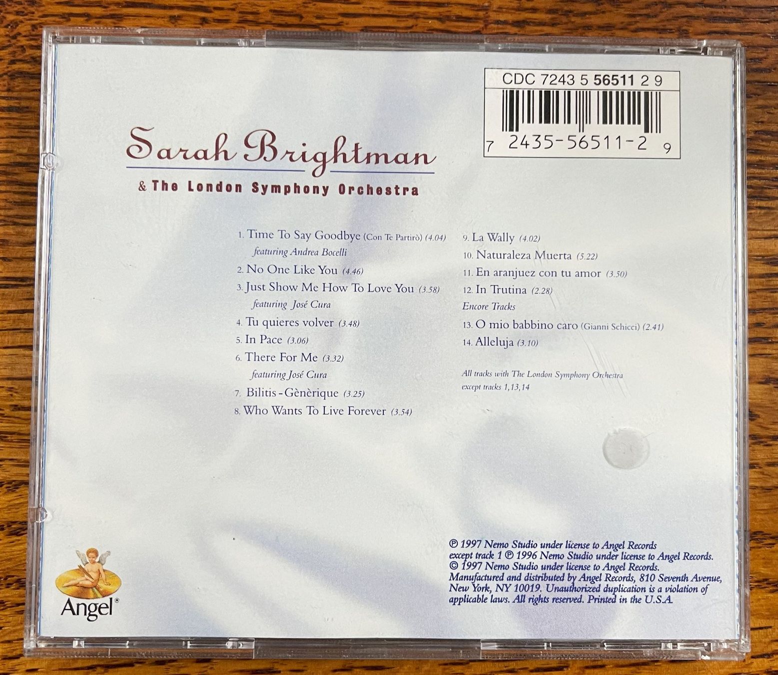 CD: Sarah Brightman: time to say goodbye CD – Usato da Oftringen venduto da Vucki 1
