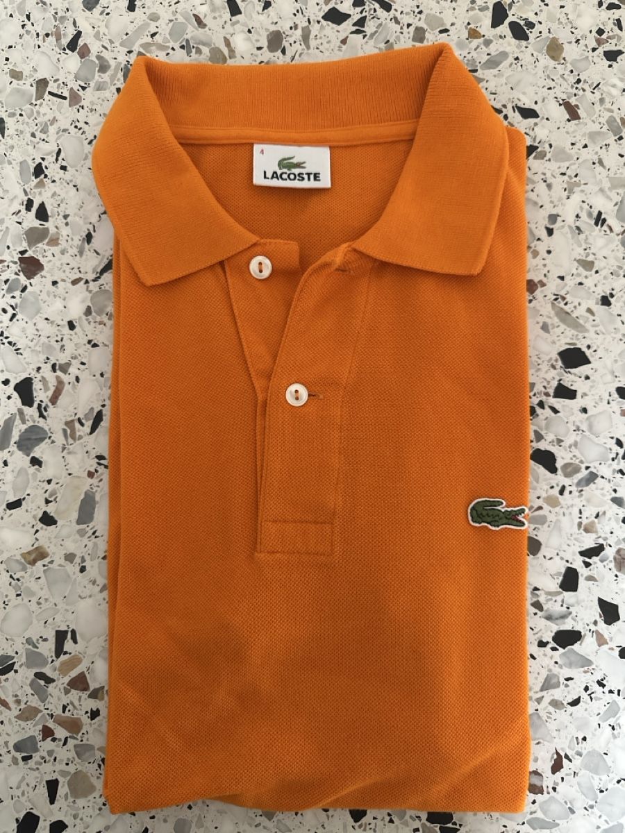 Lacoste Magliette Polo: Polo Lacoste orange taille 4 comme neuf – Nuovo (secondo la descrizione) da Genève venduto da Davidspiky17 5