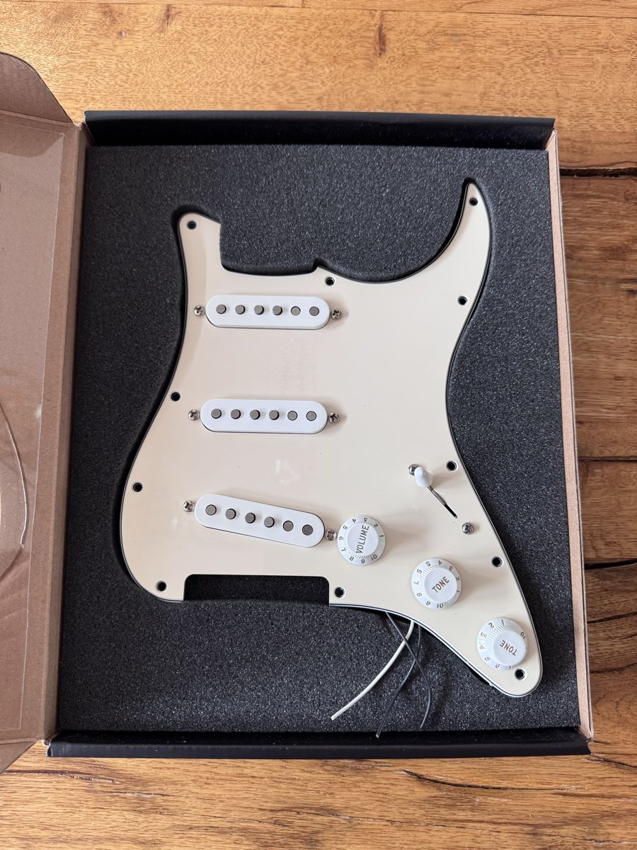 Fender Strumenti musicali: Pickguard Fender – Nuovo e nell'imballaggio originale da Dübendorf venduto da Mavobu 1