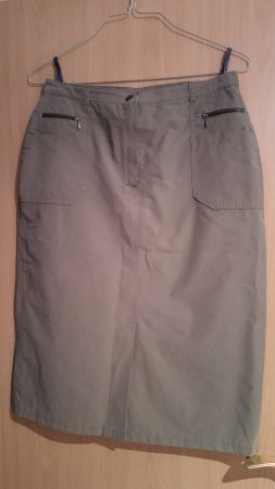Damen Rock/Jupes  kaki  Gr. 42  L 72