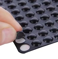 50 Gummipuffer schwarz – Anti-Rutsch-Pads selbstklebend