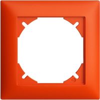 Abdeckrahmen EDIZIOdue 1×1 orange, Feller