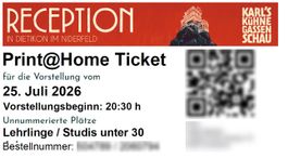 Tix Karls Kühne Gassenshow (25.07.26, Lehrlinge/Studenten)