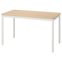 Table / desk with white oak finish – 130 × 70 cm