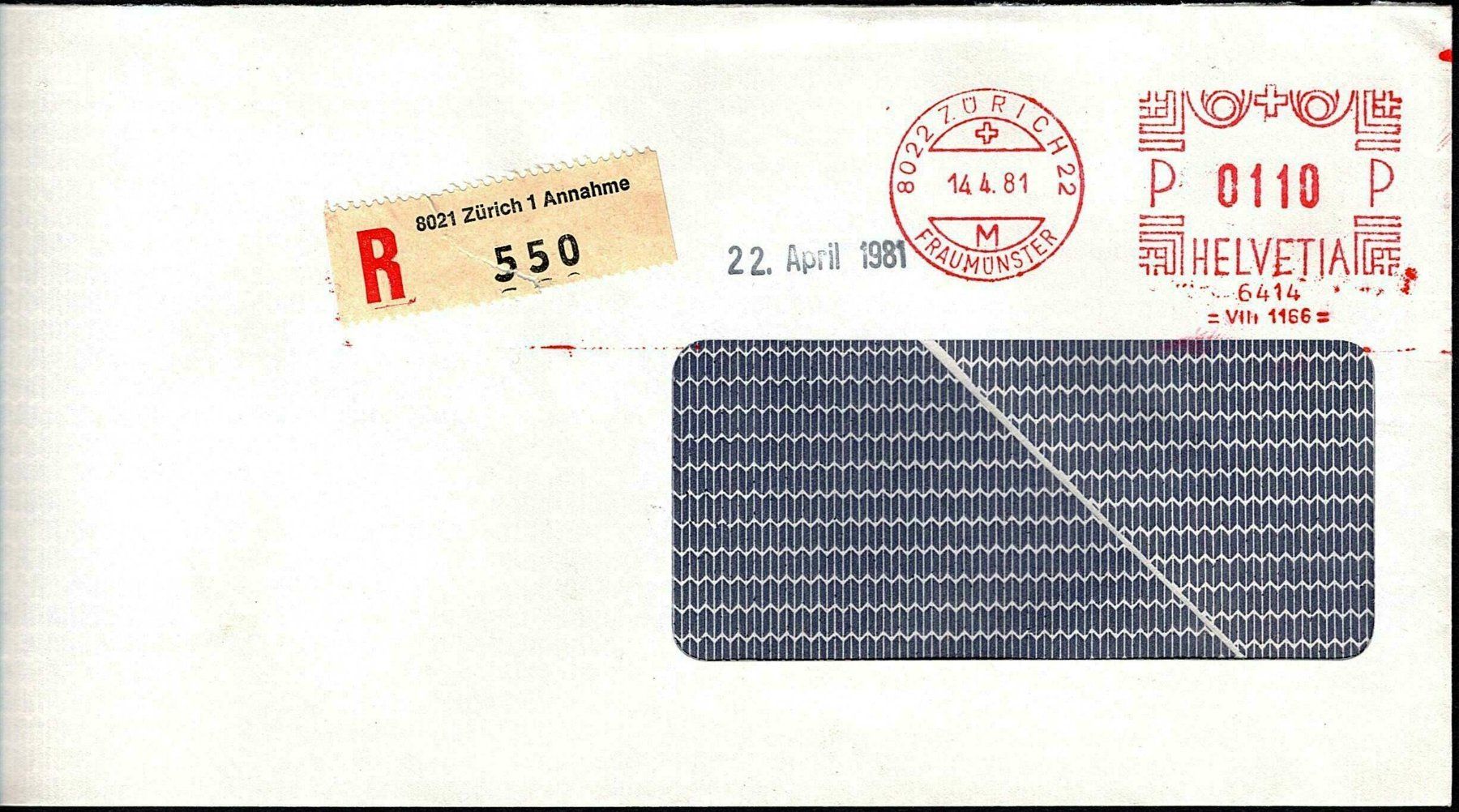 Tutti i francobolli: 1981_5 Couvert mit Firmen-Freistempel – Usato da Thun venduto da Nissan 2