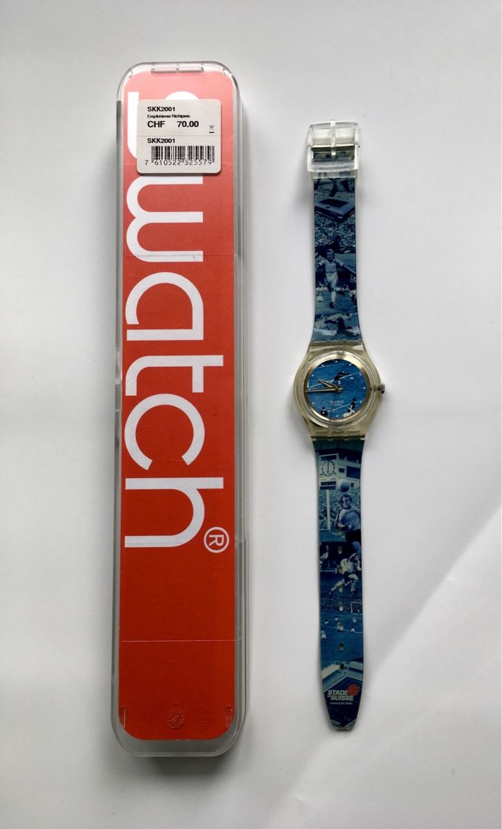 Swatch Uhren: Swatch Uhr Stade de Suisse SKK 2001 – Gebraucht aus Baar von Pulsatilla