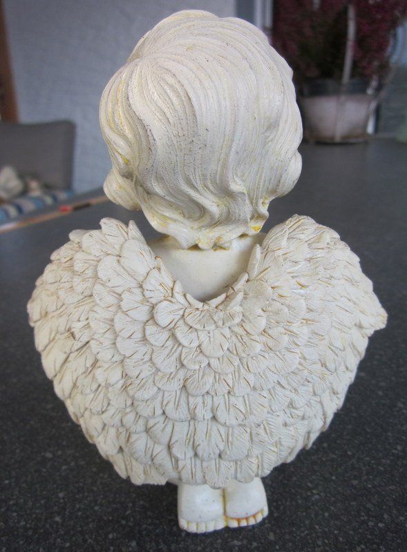 Statuette: Kniender Deko Engel, beige, Höhe 16 cm – Usato da Bischofszell venduto da Pfau0 6