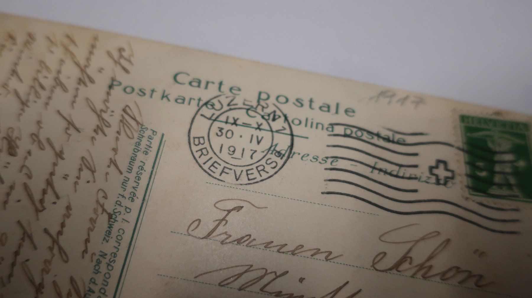 Cartoline postali: Morschach u. der Urirothstock  1917 – Usato da Cormoret venduto da Pascalll2001 4