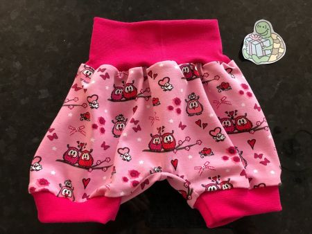 Kurze Pumphose Mitwachshose Eule Uhu 62/68 NEU