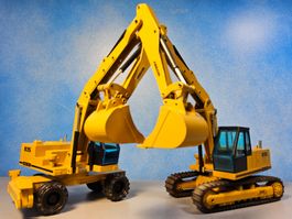 2 EDER 835 Hydraulik Bagger _ NZG Modelle _ in OVP _ 1:50