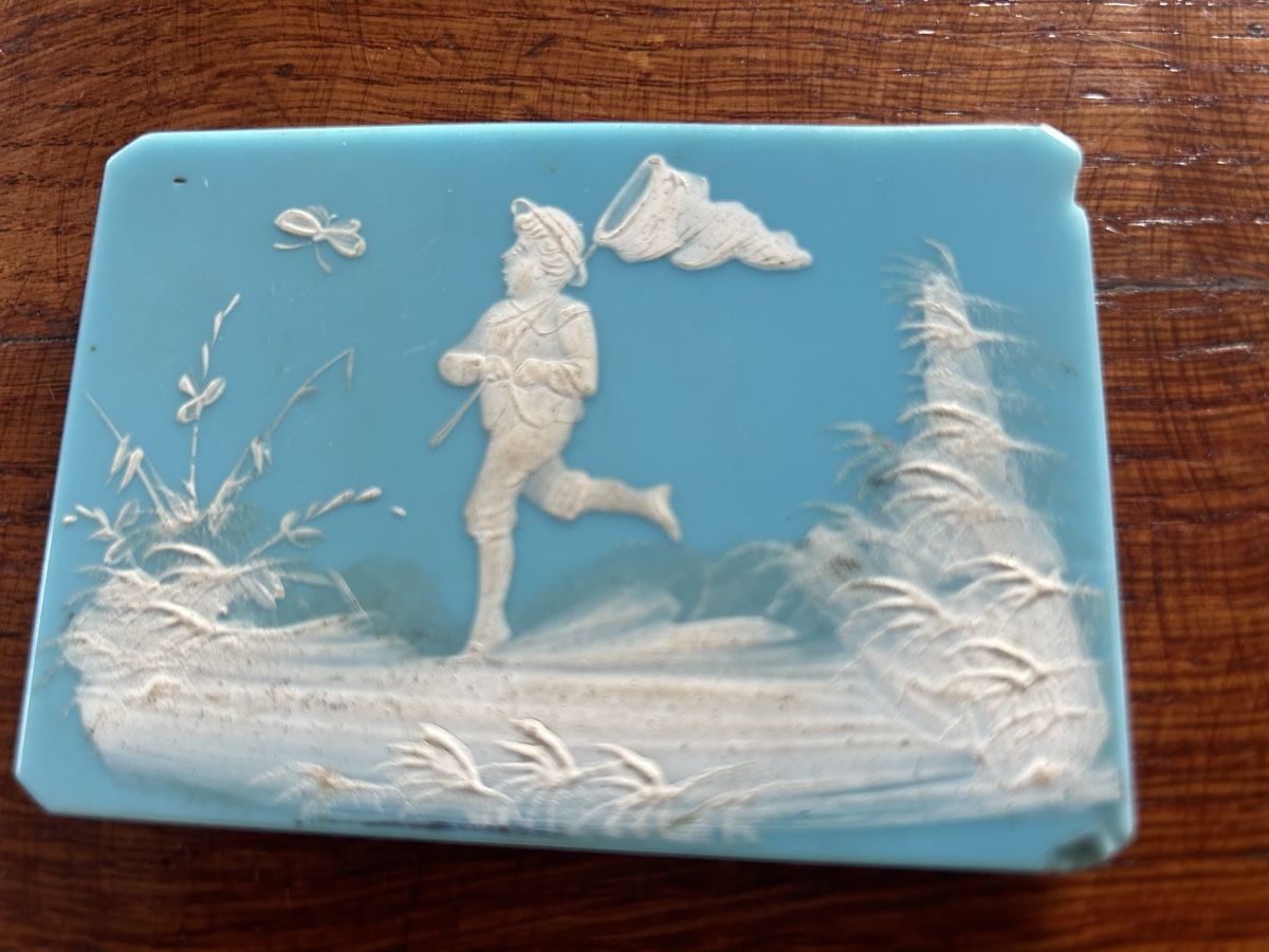 Tutte le decorazioni: Schneemalerei Böhmen Glas Bild – Usato da Riedholz venduto da Frettchen63