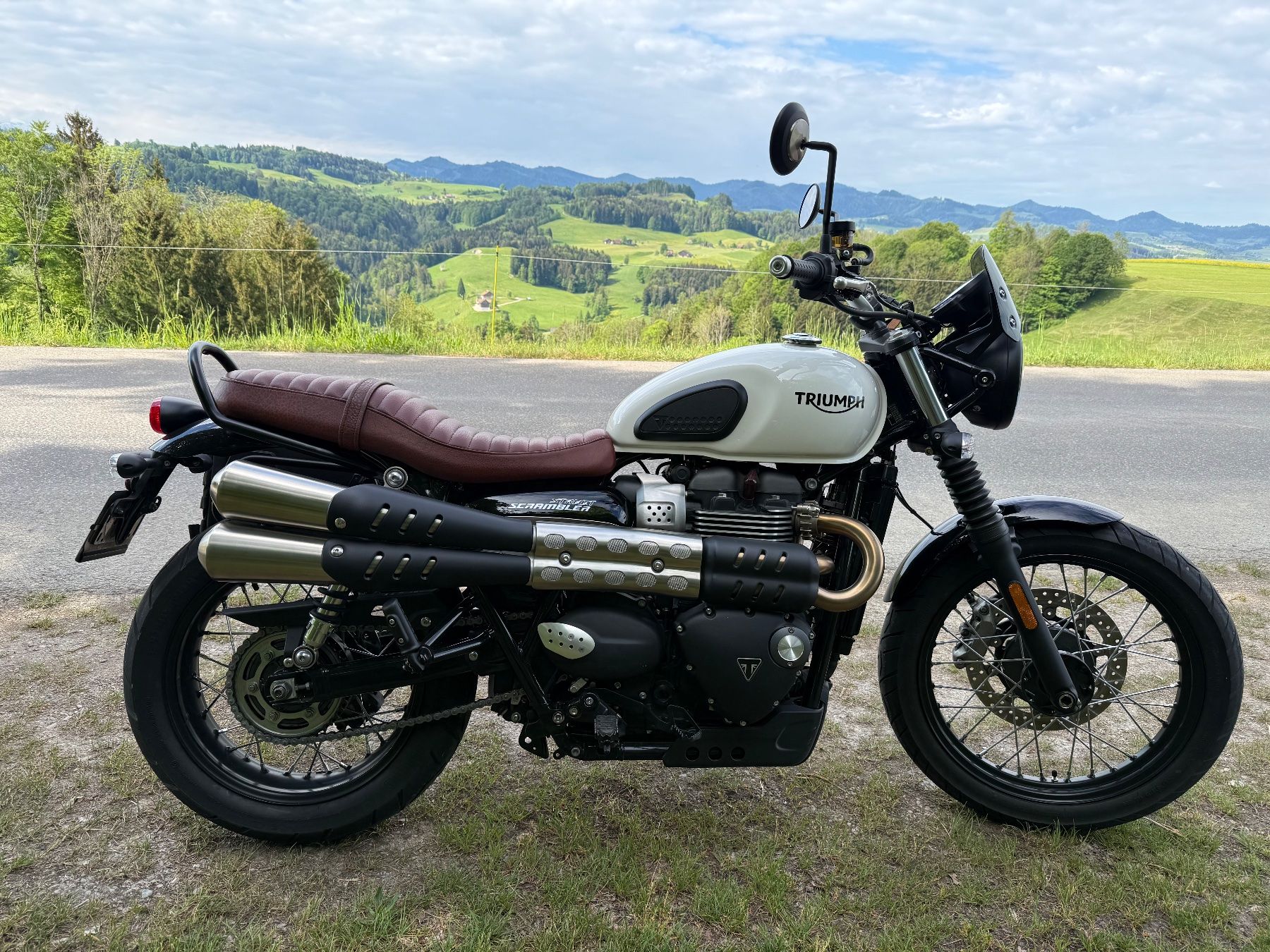Triumph Route: Triumph Street Scrambler 900 – D'occasion à Mogelsberg par Zades