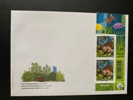 2026 Tier des Jahres Igel 2x  Ausgabetag 5.3.26 Vollstempel