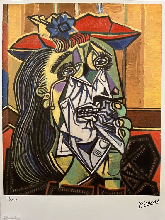 Pablo Picasso Crying Woman 101 250 Kaufen Auf Ricardo   Pablo Picasso Crying Woman 101250