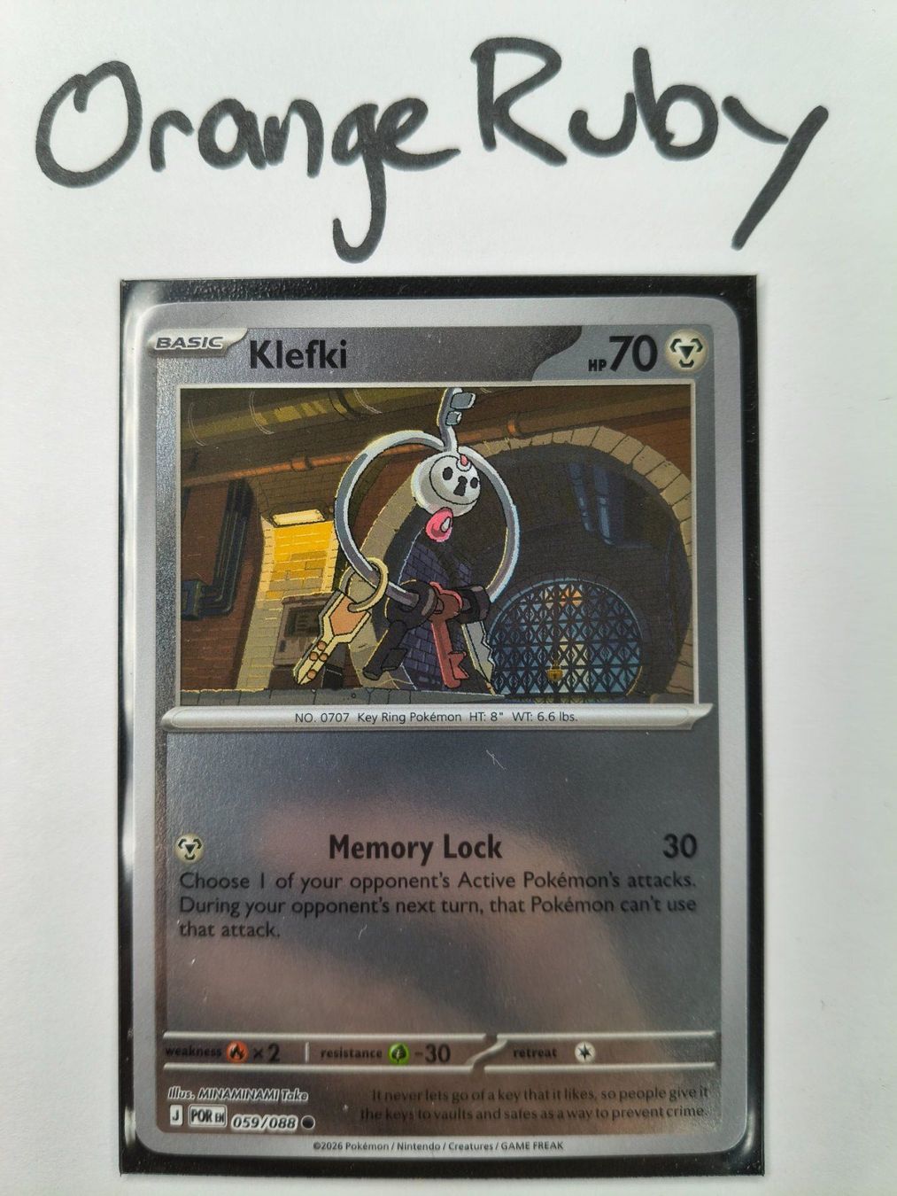Pokémon Cartes à collectionner: Klefki 059/088 REVERSE HOLO Perfect Order POR English – D'occasion à St. Gallen par OrangeRuby