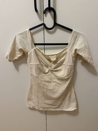 Sezane T-shirt Creme